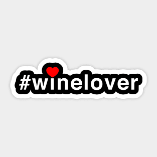 #winelover heart Sticker